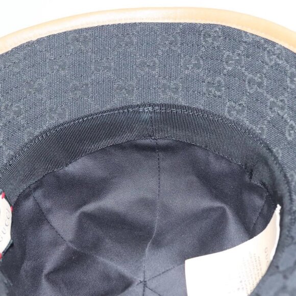 GUCCI GG Canvas Sherry Line Web Bucket Hat Hat Black main image 8